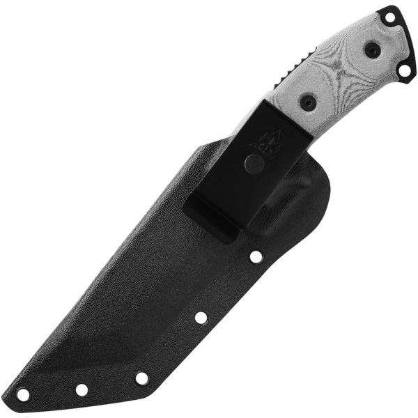 TOPS Steel Eagle Hunter Point Fixed Blade 1095HC Black Micarta