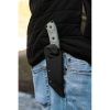 TOPS Steel Eagle Tanto Fixed Blade 1095HC Black Kydex Sheath