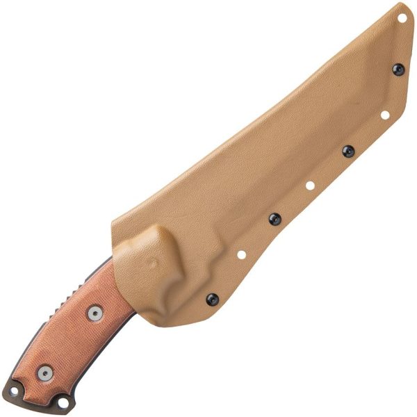 TOPS Steel Eagle 107C Delta Fixed Blade Knife 1095HC Sawback