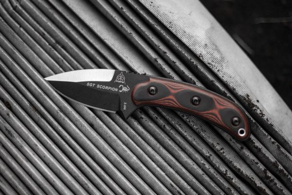 TOPS Sgt Scorpion Fixed Blade Knife 1095 Carbon Steel USA Made