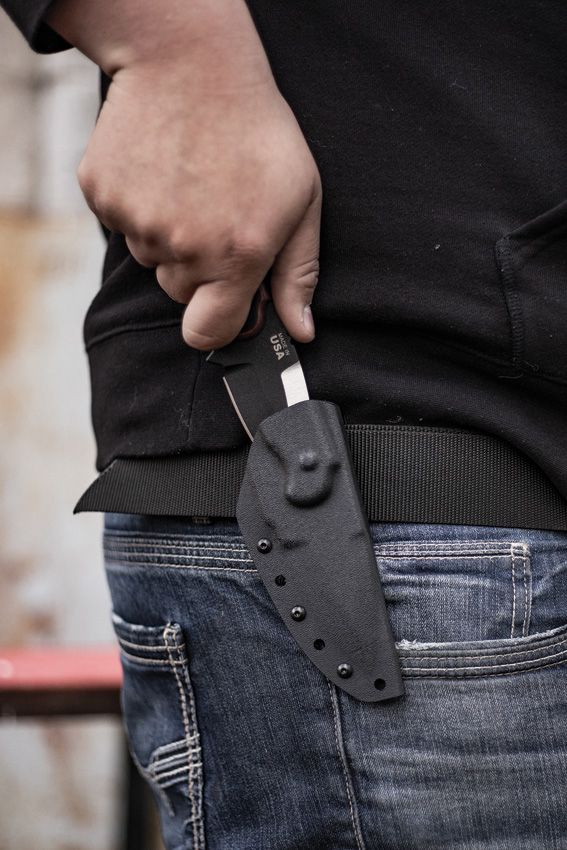 TOPS Sgt Scorpion Fixed Blade Knife 1095 Carbon Steel USA Made