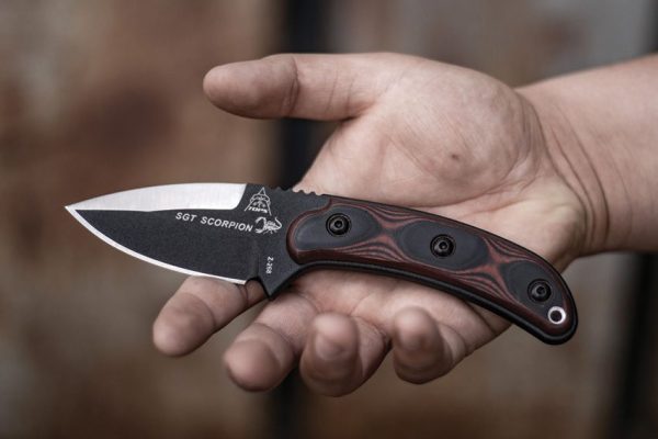 TOPS Sgt Scorpion Fixed Blade Knife 1095 Carbon Steel USA Made