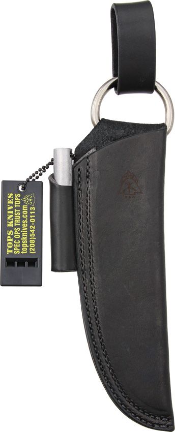 TPSHLBUSH.jpg TOPS Leather Bushcraft Sheath - Black Steerhide