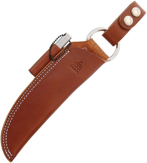 TOPS Bushcraft Sheath Brown Leather - BOB