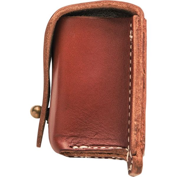 TOPS Leather Bushcraft Pouch Brown - 1.75 x 2 x 3 inches