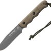 TOPS Spirit Hunter X3 Fixed Blade 1095HC Steel Green Micarta