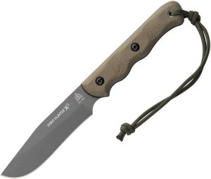 TOPS Spirit Hunter X3 Fixed Blade 1095HC Steel Green Micarta
