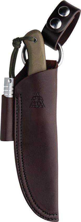 TOPS Spirit Hunter X3 Fixed Blade 1095HC Steel Green Micarta