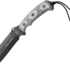 TOPS Smoke Jumper Fixed Blade 1095 Steel Black Micarta USA