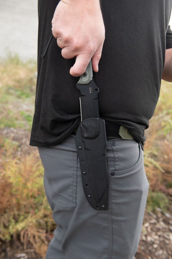 TOPS Smoke Jumper Fixed Blade 1095 Steel Black Micarta USA