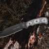 TOPS Smoke Jumper Fixed Blade 1095 Steel Black Micarta USA