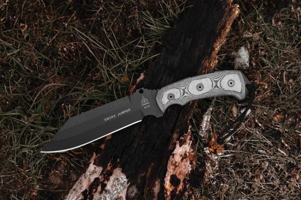 TOPS Smoke Jumper Fixed Blade 1095 Steel Black Micarta USA