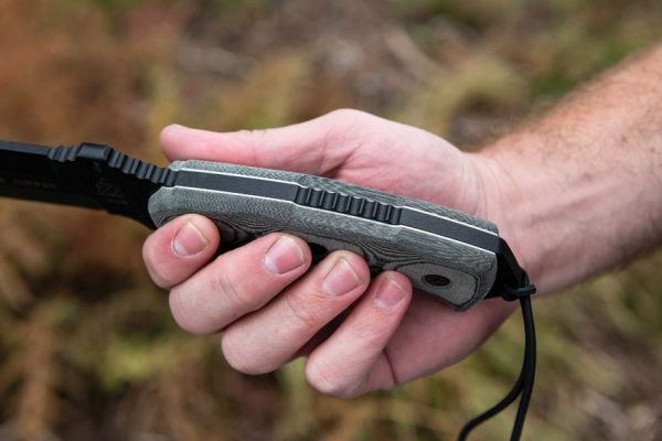 TOPS Smoke Jumper Fixed Blade 1095 Steel Black Micarta USA