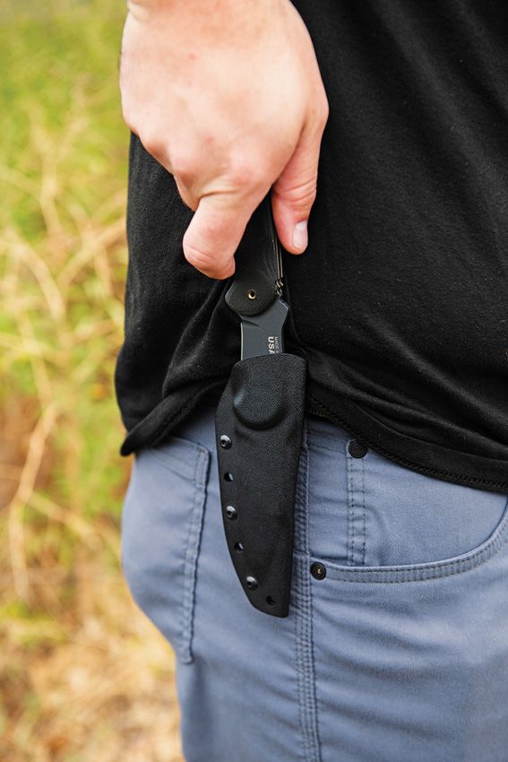 TOPS Sneaky Pete Acid Rain Fixed Blade Knife 1095HC Steel