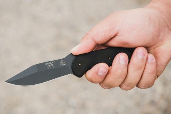 TOPS Sneaky Pete Acid Rain Fixed Blade Knife 1095HC Steel