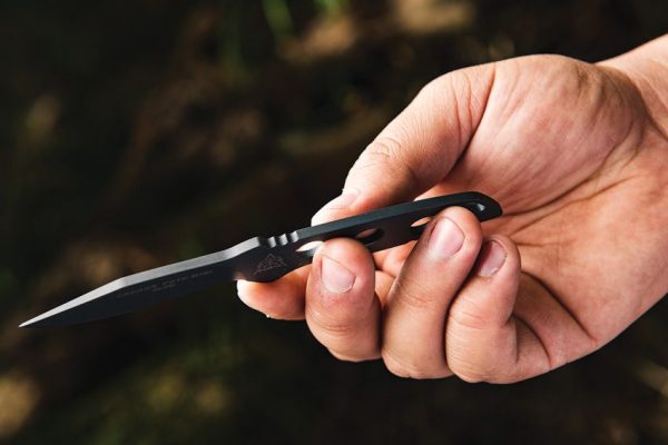 TOPS Sneaky Pete Mini Acid Rain Fixed Blade 1095HC Steel Knife