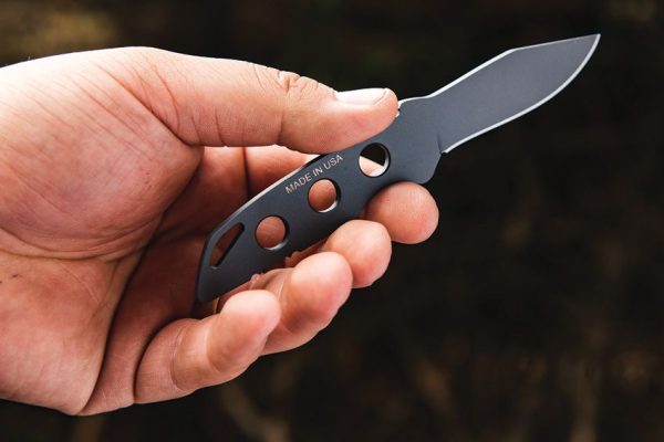 TOPS Sneaky Pete Mini Acid Rain Fixed Blade 1095HC Steel Knife