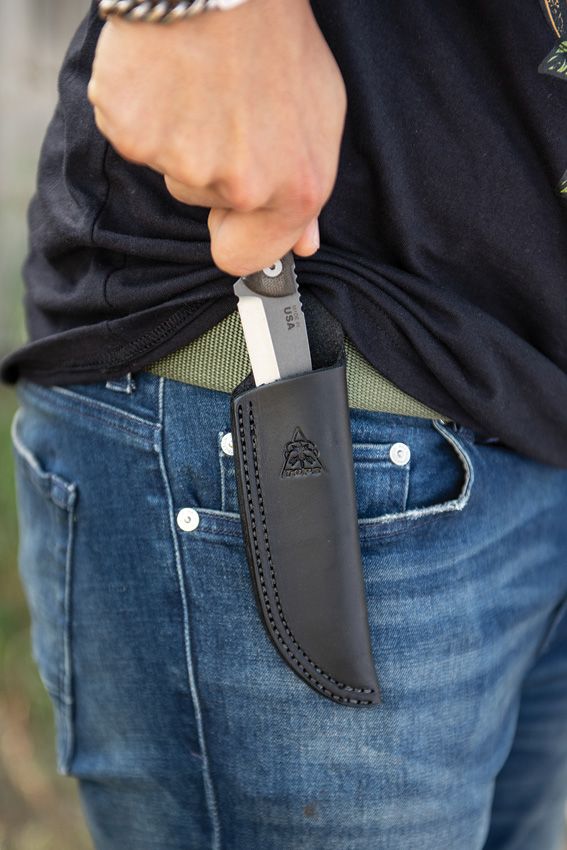 TOPS Scandi Trekker Fixed Blade Knife 1095 High Carbon Steel