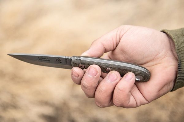 TOPS Scandi Trekker Fixed Blade Knife 1095 High Carbon Steel