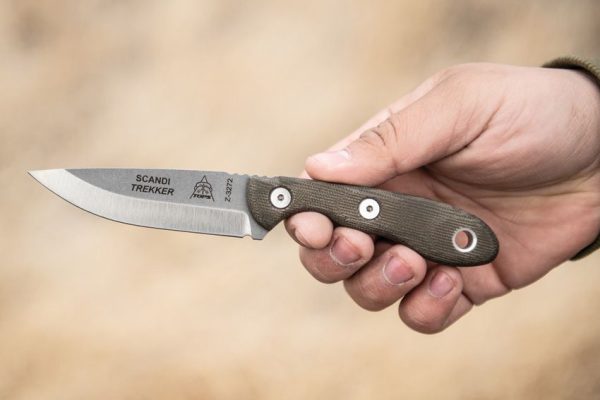 TOPS Scandi Trekker Fixed Blade Knife 1095 High Carbon Steel