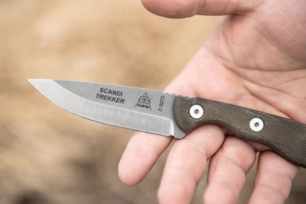 TOPS Scandi Trekker Fixed Blade Knife 1095 High Carbon Steel