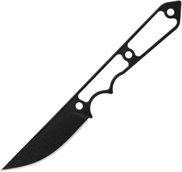 TOPS Street Spike Fixed Blade 1095HC Steel Black Kydex Sheath