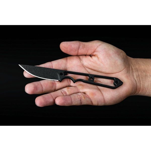 TOPS Street Spike Fixed Blade 1095HC Steel Black Kydex Sheath