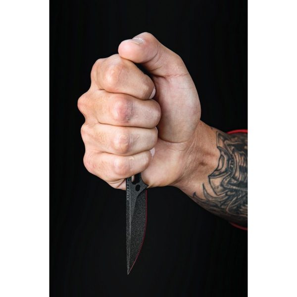 TOPS Street Spike Fixed Blade 1095HC Steel Black Kydex Sheath