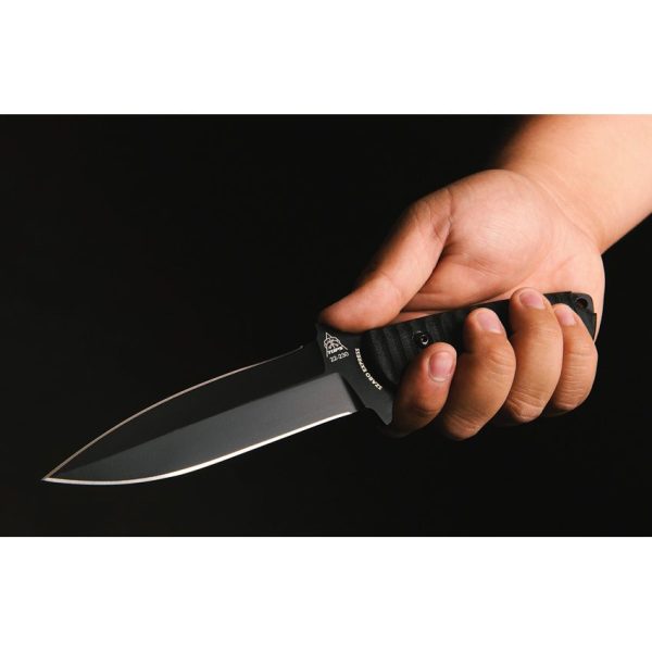 TOPS Szabo Express Double Edge Fixed Blade Knife 1095HC Steel