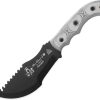 TOPS Tom Brown Tracker Fixed Blade 1095HC Black Kydex Sheath