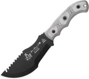 TOPS Tom Brown Tracker Fixed Blade 1095HC Black Kydex Sheath