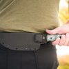 TOPS Tom Brown Tracker Fixed Blade 1095HC Black Kydex Sheath
