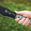 TOPS Tom Brown Tracker Fixed Blade 1095HC Black Kydex Sheath