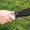 TOPS Tom Brown Tracker Fixed Blade 1095HC Black Kydex Sheath