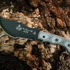 TOPS Tom Brown Tracker Fixed Blade 1095HC Black Kydex Sheath