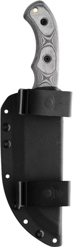 TOPS Tom Brown Tracker Fixed Blade 1095HC Black Kydex Sheath