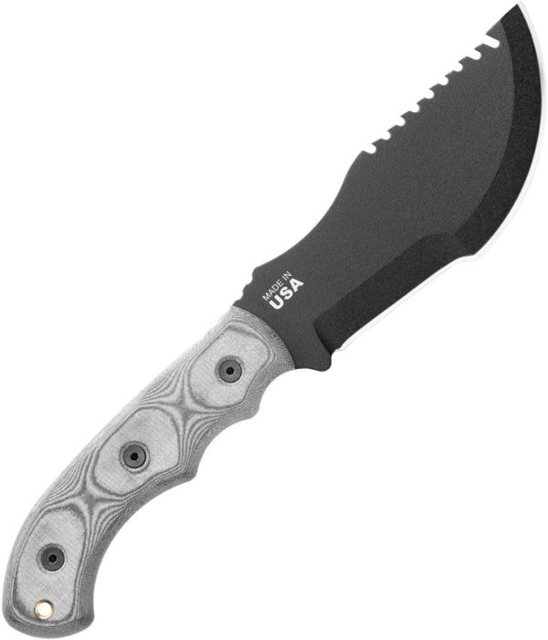 TOPS Tom Brown Tracker Fixed Blade 1095HC Black Kydex Sheath