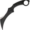 TOPS Tac Karambit Fixed Blade 1095HC Steel Black Micarta