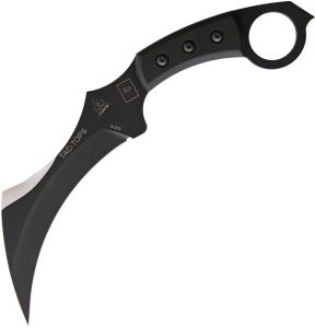 TOPS Tac Karambit Fixed Blade 1095HC Steel Black Micarta