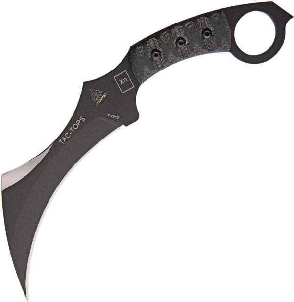 TOPS Tac Tops Karambit Rocky Mtn - Black Micarta