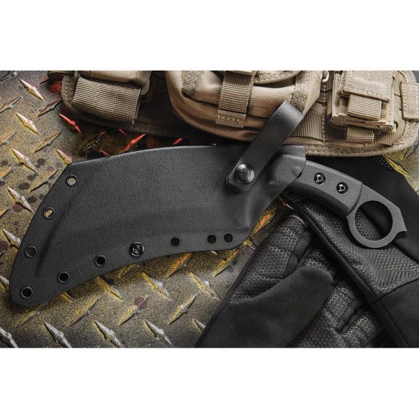 TOPS Tac Karambit Fixed Blade 1095HC Steel Black Micarta