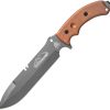 TOPS Tahoma Field Knife 1095HC Steel Tan Micarta Fixed Blade