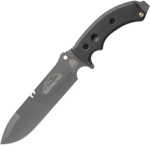 TOPS Tahoma Field Knife Black Canvas 1095HC Fixed Blade