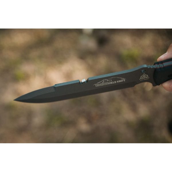TOPS Tahoma Field Knife Black 1095HC Steel Fixed Blade
