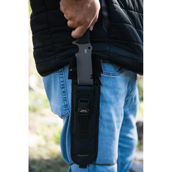 TOPS Tahoma Field Knife Black 1095HC Steel Fixed Blade