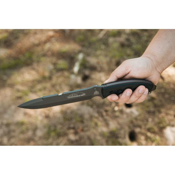 TOPS Tahoma Field Knife Black 1095HC Steel Fixed Blade