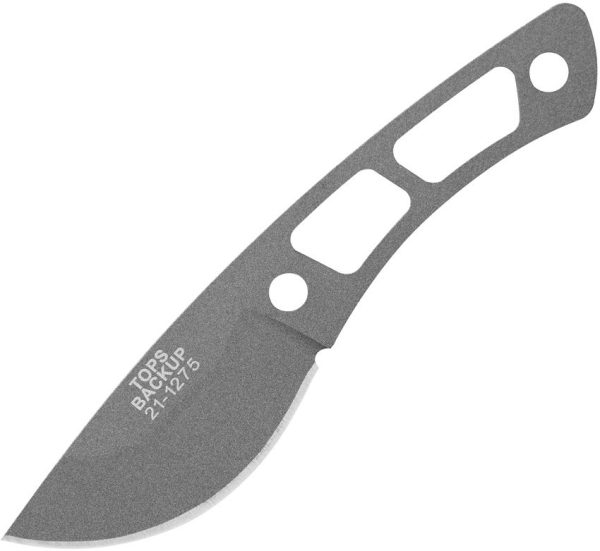 TOPS Backup Knife Tungsten 1095HC Fixed Blade USA Made