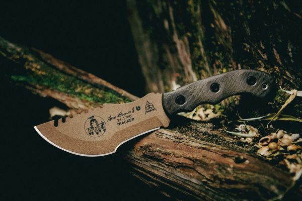TOPS Tom Brown Tracker T-2 Tan Fixed Blade Knife 1095HC
