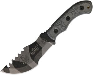 TOPS Mini Tom Brown Tracker Camo Fixed Blade Knife 1095HC