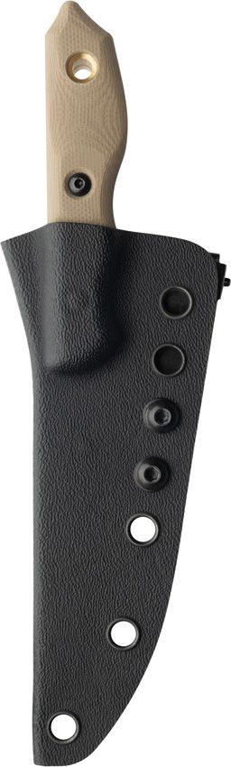 TOPS Tick Fixed Blade 1095HC Steel Tan G10 Handle USA Made